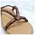 Miu Miu Sandali con cinturino in pelle intrecciata Cognac Marrone - vista 5