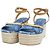 Louis Vuitton Sandali con zeppa Helios Denim Blue