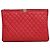Chanel Borsa a Pochette Boy Caviar Large Red Gold Series Rosso