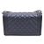 Chanel Lambskin Boy Bag Large Silver Chain Shoulder Bag and Crossbody Blue - view 3