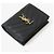 Saint Laurent Monogram Matelassé Logo Compact Wallet Black Golden Schwarz - Ansicht 5