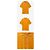 Loro Piana T-Shirt mit Leinenkragen Orange - Ansicht 2