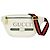 Gucci Vintage Logo Print Leder Gürteltasche Small White Weiß