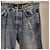 Chanel Gewaschene Denimhose mit besticktem Logo Blau - Ansicht 5