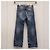 Chanel Gewaschene Denimhose mit besticktem Logo Blau - Ansicht 7