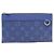 Louis Vuitton Mini Clutch Portafoglio Discovery Monogram in pelle Taiga Cobalt Blue