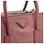 Double Prada Borsa a tracolla Glace Calf con doppia zip Rosso - vista 7