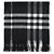 Burberry Sciarpa in cashmere a quadri unisex Nero