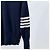 Thom Browne Kaschmir-Strick mit diagonalen Streifen Navy Blau - Ansicht 2