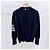 Thom Browne Kaschmir-Strick mit diagonalen Streifen Navy Blau - Ansicht 5