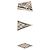 Burberry Foulard in seta con stampa Check Night Stamp da donna (Sand) Marrone - vista 3