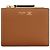 Céline Cartera compacta de piel de becerro granulada suave marrón monedero para mujer Castaño