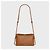 Céline Borsa tote e a tracolla da donna Trio Flap in pelle di agnello morbida marrone - vista 7
