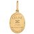 Céline Medaillon Messing Gold-Finish Golden