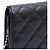 Chanel Borsa a tracolla con catena Caviar Classic WOC con CC argento Nero - vista 12
