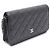 Chanel Borsa a tracolla con catena Caviar Classic WOC con CC argento Nero - vista 2
