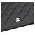 Chanel Borsa a tracolla con catena Caviar Classic WOC con CC argento Nero - vista 5