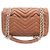 Gucci Borsa a tracolla matelassé media GG Marmont con catena dorata Marrone - vista 10