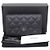 Chanel Klassisches Damen-Portemonnaie mit Klappe aus schwarzem Kaviarleder mit silbernem CC-Logo - Ansicht 9