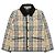 Burberry Kinder-Jacke aus gestepptem Samt mit Karomuster und Kragen Braun