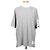 Thom Browne Gestreiftes Kurzarm-T-Shirt aus Baumwolle Grau Braun