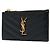 Saint Laurent Tarjetero Monogram Gold Zip Wallet Black Negro - vista 5