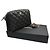 Chanel Borsa Crossbody Classic Half Moon Black Champagne Gold Caviar Nero - vista 7