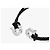 Salvatore Ferragamo Gancini Interwound Braid Small Black Leather Bracelet - view 7