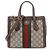 Gucci Mala Tote Ophidia Small com pega superior Marrom