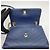 Chanel Chevron Python Schultertasche mit Klappe und Henkel in Navy Blau - Ansicht 10