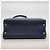 Chanel Chevron Python Schultertasche mit Klappe und Henkel in Navy Blau - Ansicht 12