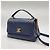 Chanel Chevron Python Schultertasche mit Klappe und Henkel in Navy Blau - Ansicht 6