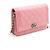 Borsa a tracolla Boy Chanel WOC in pelle rosa - vista 3