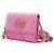 Chanel Bolso bandolera con cadena cartera mini con solapa en denim rosa - vista 2