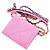 Chanel Bolso bandolera con cadena cartera mini con solapa en denim rosa - vista 8