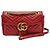 Gucci Borsa a tracolla con catena Marmont Matelassé Rosso - vista 5