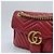 Gucci Borsa a tracolla con catena Marmont Matelassé Rosso - vista 7