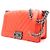 Chanel Borsa a tracolla Boy Chevron Medium Flap con catena argentata Rosso - vista 2