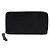 Louis Vuitton Monogram Black Empreinte Clemence Zipper Long Wallet Women