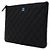 Chanel Borsa a Pochette Classic New Medium in Caviar Nero con Logo CC Argento - vista 3