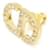 Dior Orecchini Petit CD Crystal Gold D'oro  - vista 3