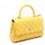 Coco Handle Chanel Sac à main Tote Small Flap Top Handle en cuir Caviar jaune avec chaîne dorée et bandoulière - vue 4