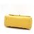 Coco Handle Chanel Sac à main Tote Small Flap Top Handle en cuir Caviar jaune avec chaîne dorée et bandoulière - vue 8