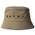 Marni Cappello Bucket in gabardine verde con logo ricamato - vista 4