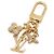 Louis Vuitton Portachiavi e charm per borsa Micro LV Iconic D'oro