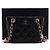 Chanel Mini Borsa a Tracolla in Pelle Caviar Nera con Catena Dorata Nero