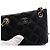 Chanel Mini Borsa a Tracolla in Pelle Caviar Nera con Catena Dorata Nero - vista 8
