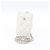 Chanel Tarjetero enrollable Coco Neige Pearl White con cadena de collar Blanco - vista 2