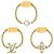 Louis Vuitton Lady LV Ring-Set aus Metall mit Gold-Finish Golden