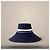 Louis Vuitton Cappello bucket a righe blu navy - vista 2